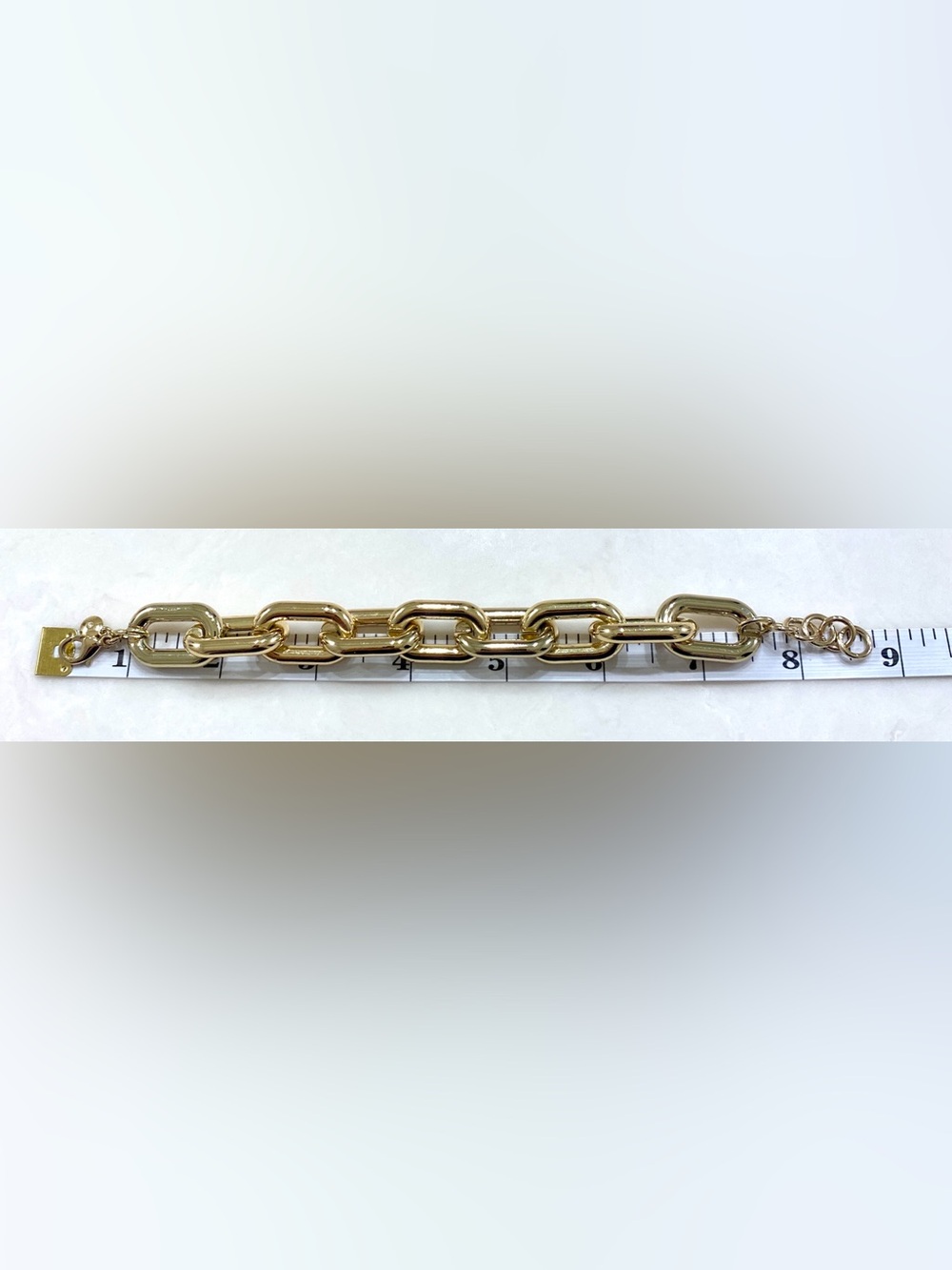 J. Crew Shiny Gold Oversized Link Bracelet - Picture 7 of 7